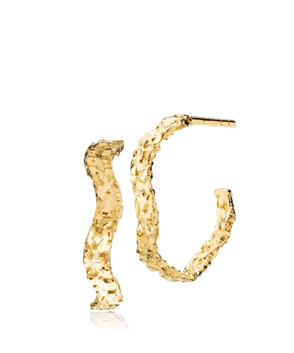 SISTIE SARA HØYDAHL ØRERINGE SØLV FORGYLDT - Z1135GS