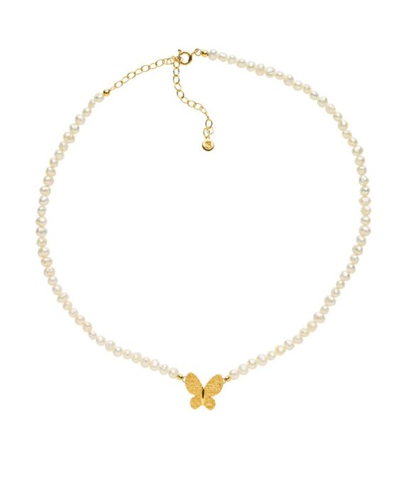 SISTIE SARA HØYDAHL PERLEKÆDE MED SOMMERFUGL - Z2029GS