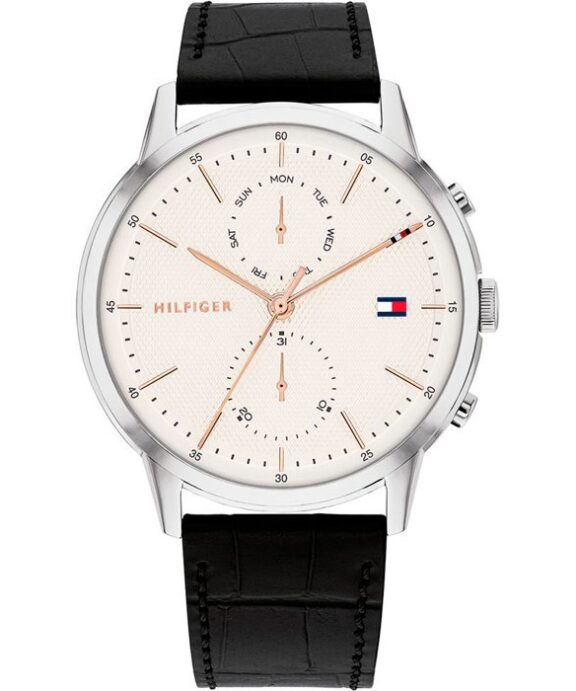 TOMMY HILFIGER EASTON HERREUR STÅL MED REM - 1710434