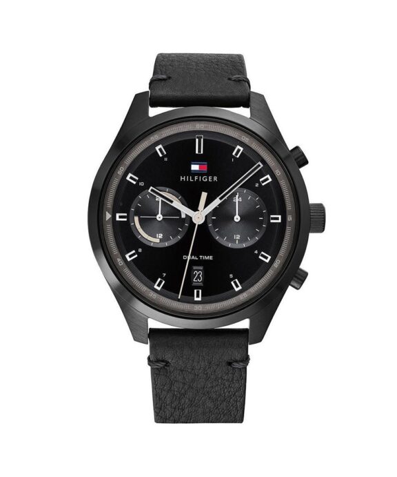 TOMMY HILFIGER BENNETT HERREUR SORT DUALTIME - 1791731