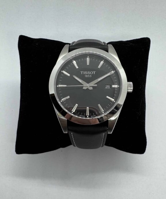 TISSOT UR HEER STÅL SORT REM - T1274101605100