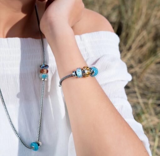 TROLLBEADS 'AZUR KRUSNINGER' GLAS KUGLE -TGLBE-20329 - Image 3