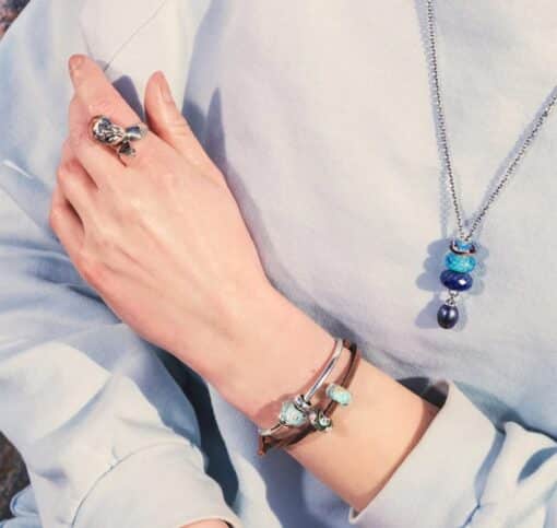 TROLLBEADS LIVET I HAVET GLAS KUGLE - TGLBE-20333 - Image 3