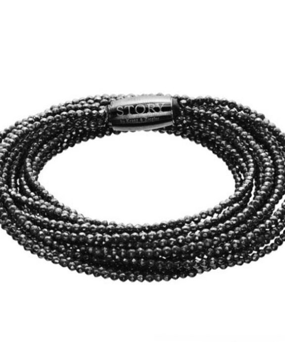 STORY ARMBÅND HÆMATIT 36 CM - 1404872-36