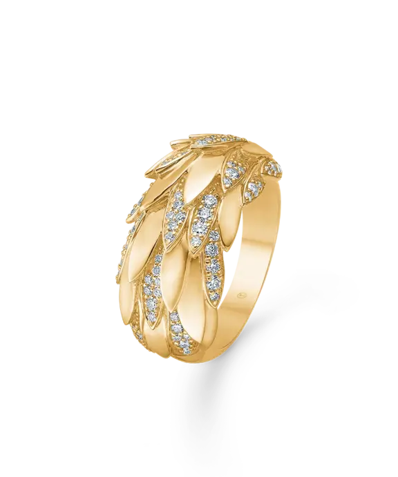 MADS Z PAPAGENA 14 KARAT GULD RING MED 0,62 BRILLIANTER - 1541081