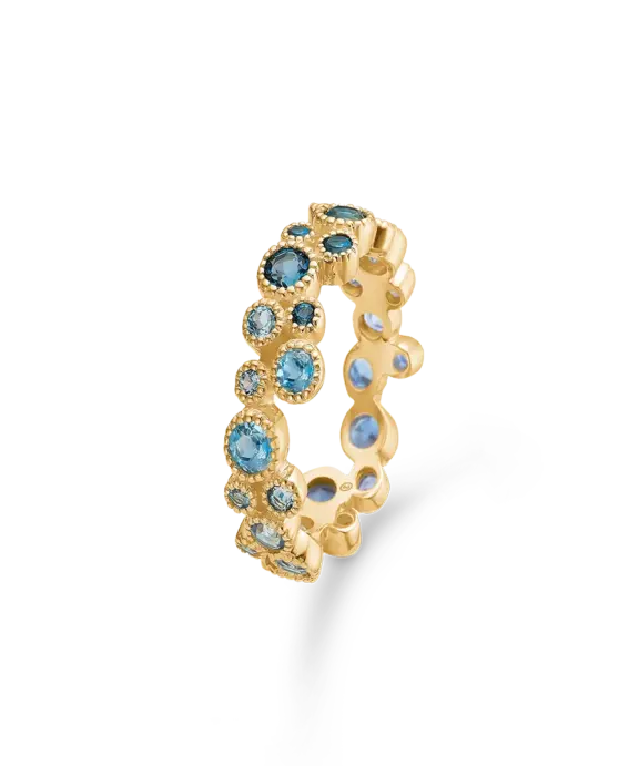 MADS Z LUXURY 14 KARAT GULD RING MED ÆDELSTEN - 1544064