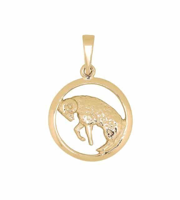 SIERSBØL VEDHÆNG SØLV FORGYLDT STJERNETEGN VÆDDER - 29160035900