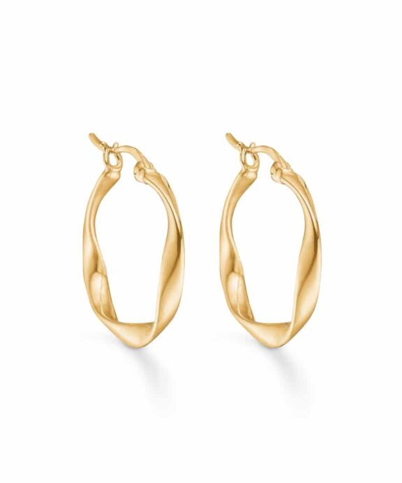 STUDIO Z SØLV FORGYLDT ØRERINGE - 7210352