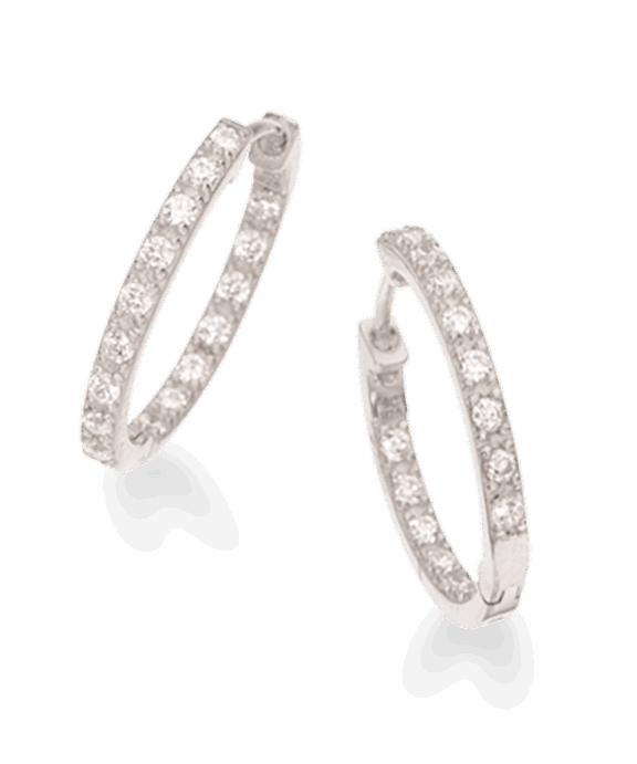 SCROUPLES SØLV CREOL MED ZIRKONIA - 156212