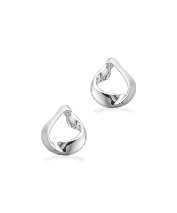 SCROUPLES ØRERINGE SØLV DRÅBE MAT/BLANK - 158282