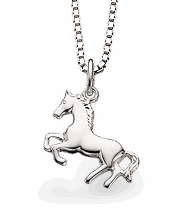 SCROUPLES SØLV HALSKÆDE MED HEST - 201332