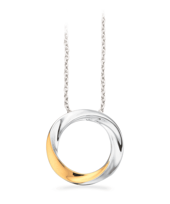 SCROUPLES VEDHÆNG SØLV OG 8 KARAT GULD - 237172