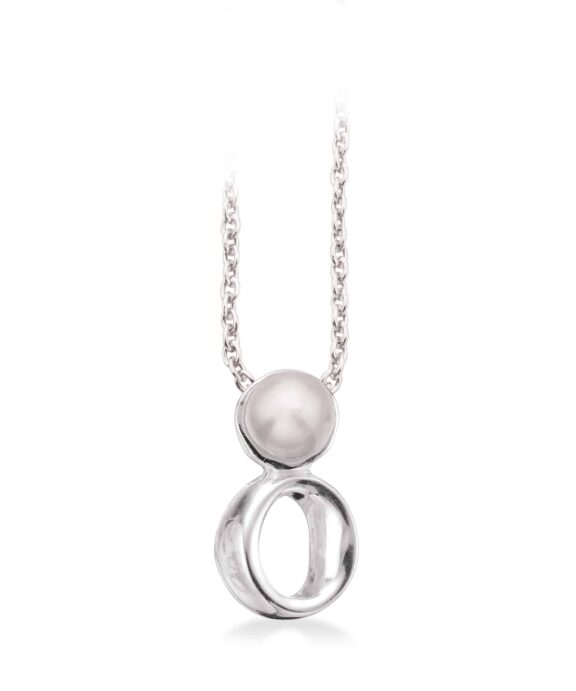 SCROUPLES HALSKÆDE SØLV MED PERLE - 237192