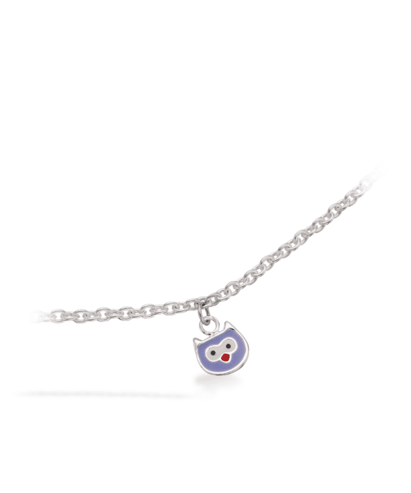 SCROUPLES GIRLS ARMBÅND LILLA UGLE SØLV - 672092
