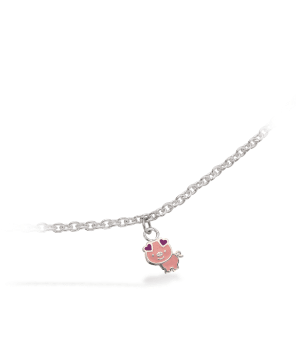 SCROUPLES GIRLS SØLV ARMBÅND BØRN MED GRIS - 672132