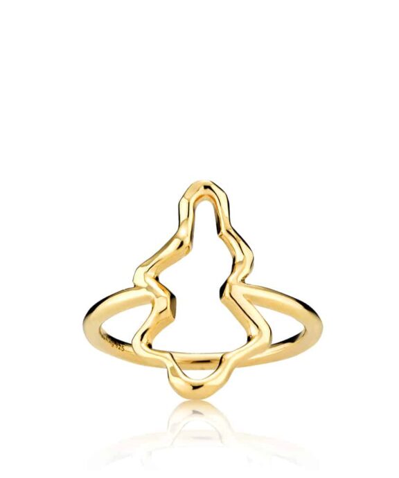 IZABEL CAMILLE LOUISA SØLV FORGYLDT RING - A4181GS