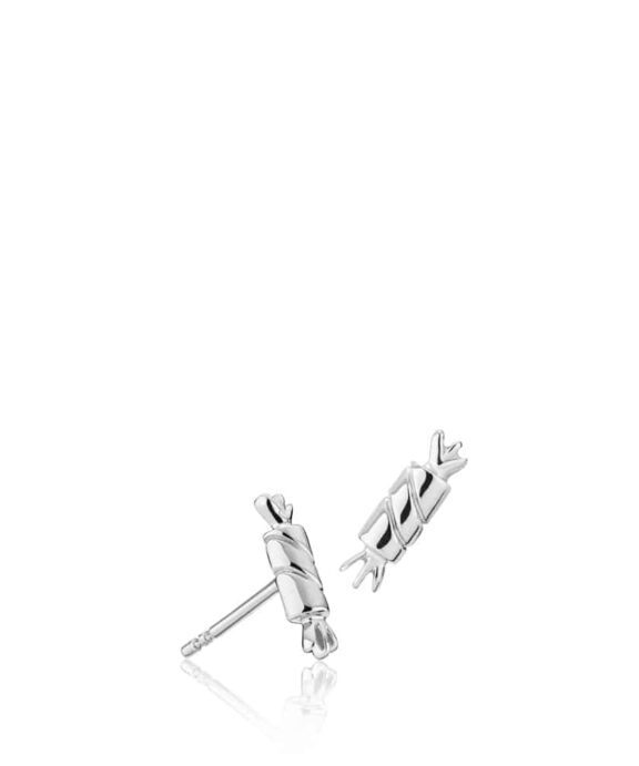 SISTIE FREDERIKKE WÆRENS SØLV ØRERINGE  KARAMEL -  Z1155SWS