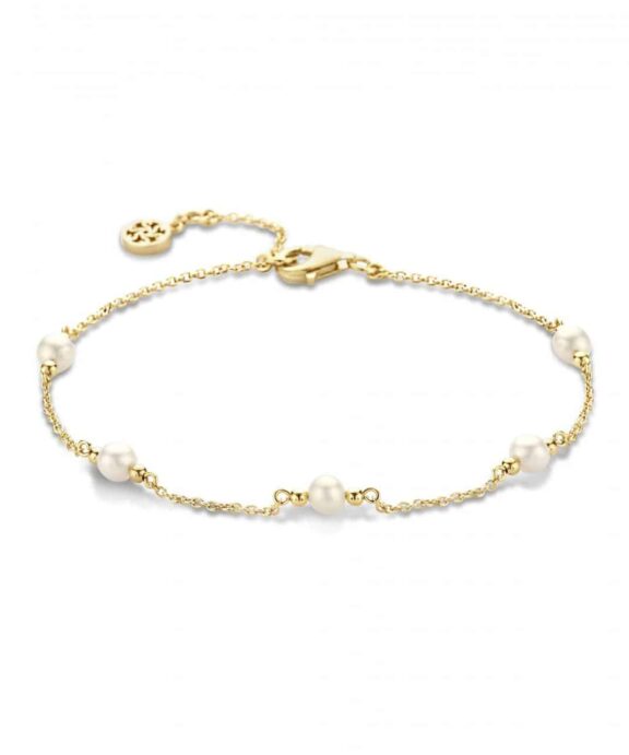 SPIRIT ICONS ATHENA ARMBÅND SØLV FORGYLDT MED PERLE - 20422