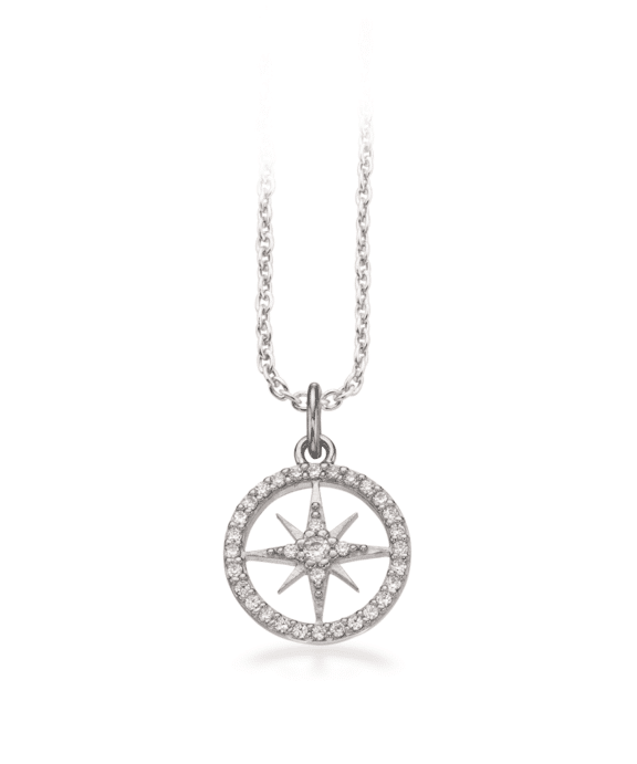 SCROUPLES SOHO SØLV HALSKÆDE MED STJERNE - 236552