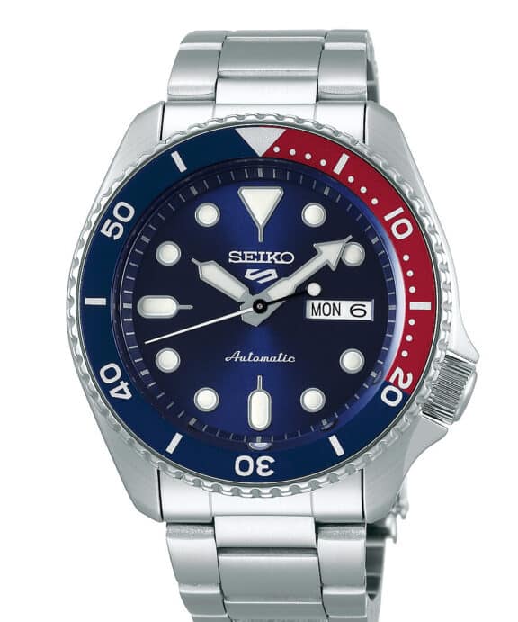 SEIKO 5 STÅL LÆNKE BLÅ SKIVE AUTOMATIC - SRPD53K1