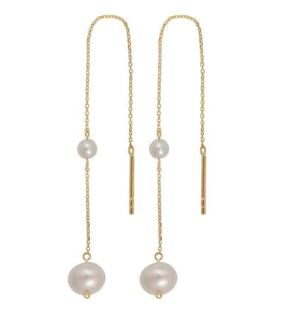 SIERSBØL 8 KARAT GULD ØRERINGE MED FERSKVANDSPERLE - 30550220300