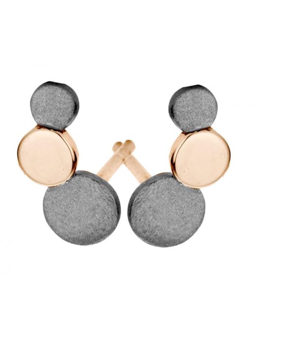 SPIRIT ICONS STEPS ØRERINGE SØLVRHUTHINERET OG ROSAFORGYLDT - 40284