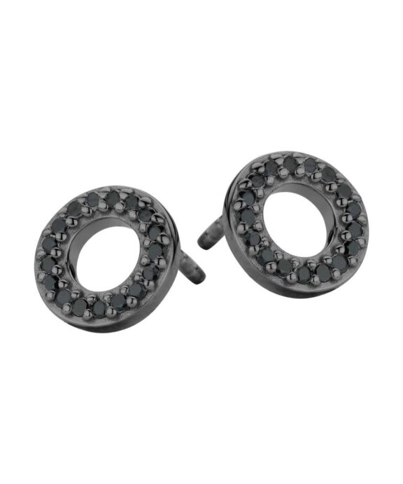 SPIRIT ICONS TREND ØRERINGE SØLV RHUTHINERET MED ZIRKONIA - 40533