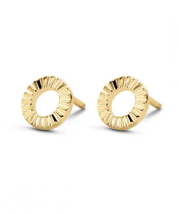 SPIRIT ICONS PEAK ØRERINGE SØLV FORGYLDT - 40842