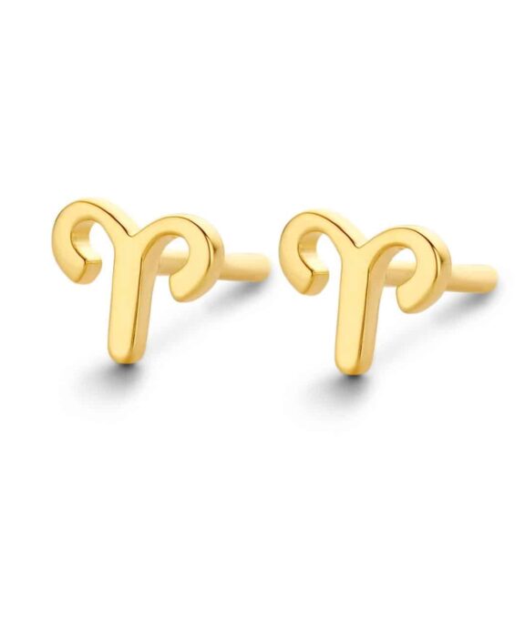 SPIRIT ICONS STJERNETEGN VÆDDER ØRERINGE SØLV FORGYLDT - 41022