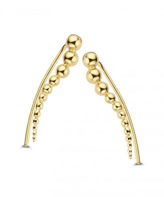 SPIRIT ICONS BOMBER ØRERINGE EARCRAWLER SØLV FORGYLDT - 41162