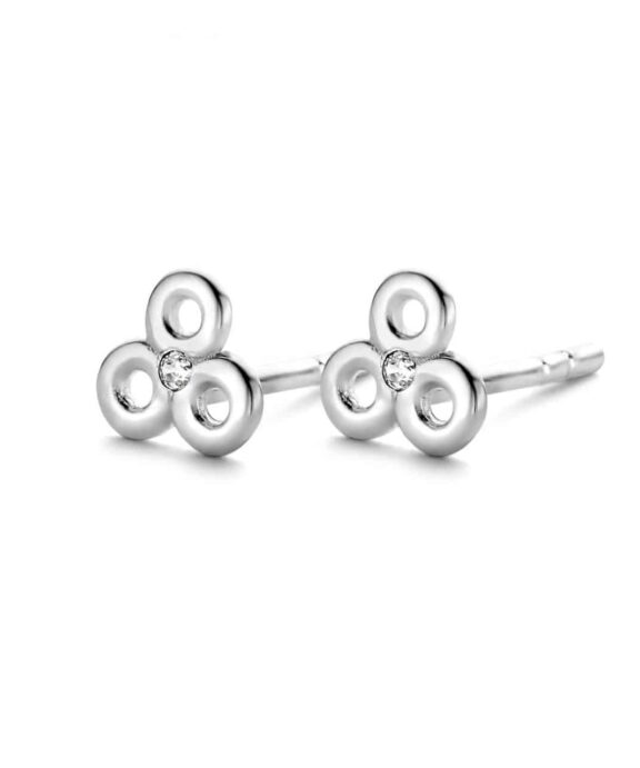 SPIRIT ICONS BLUSH ØRERINGE SØLV MED ZIRKON - 41441