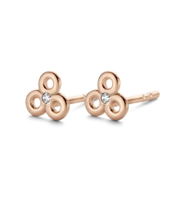 SPIRIT ICONS BLUSH ØRERINGE SØLV ROSA FORGYLDT - 41444