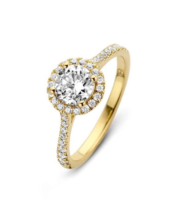 SPIRIT ICONS ROMANCE RING SØLV FORGYLDT MED ZIRKONIA - 53502