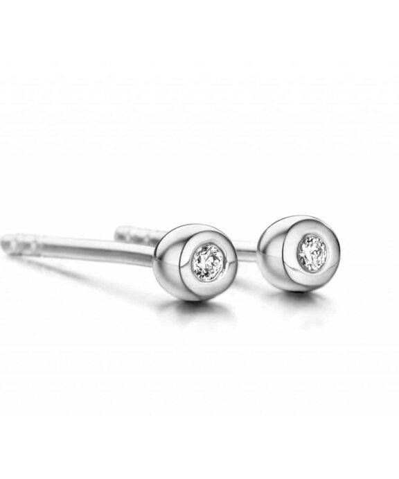 SPIRIT ICONS ØRERINGE HVIDGULD 14KT BELLE - 44087