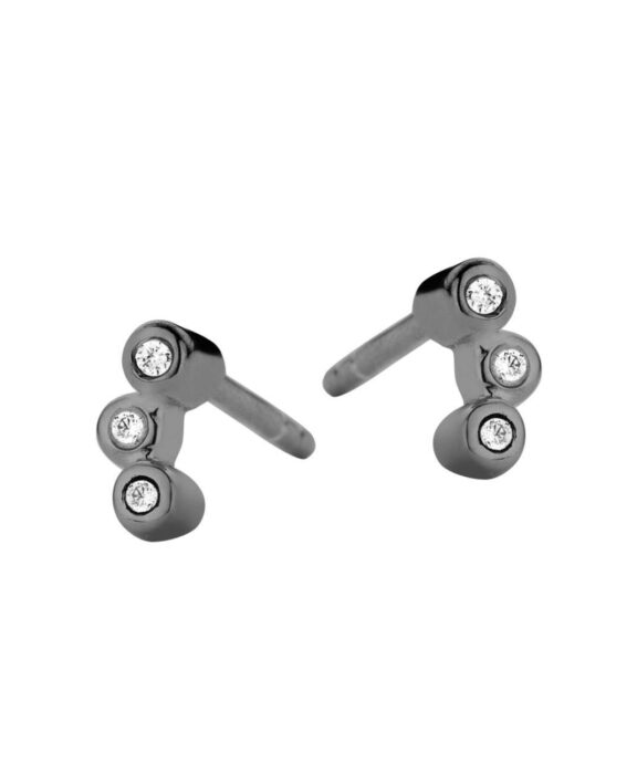 SPIRIT ICONS ØRERINGE SØLV RUTHINERET BLISS - 40573