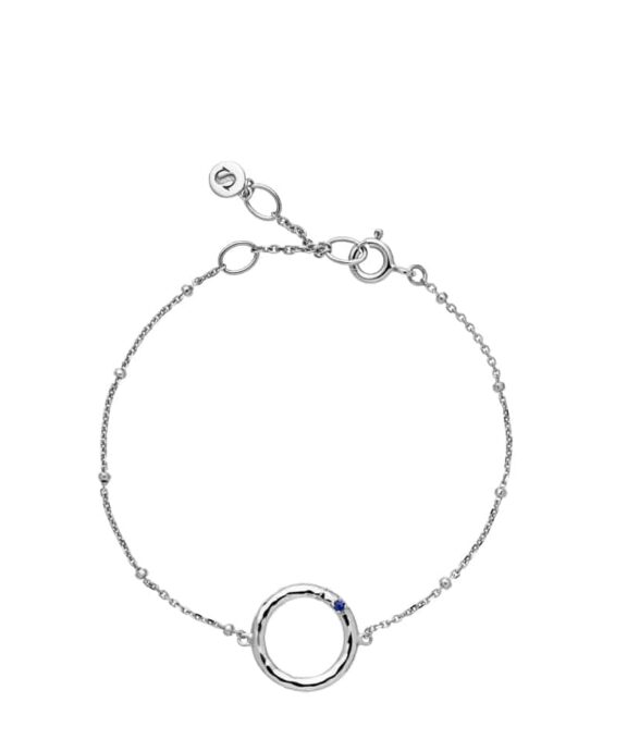 SISTIE ANABEL SØLV ARMBÅND MED BLÅ ZIRKON - Z3041SWS