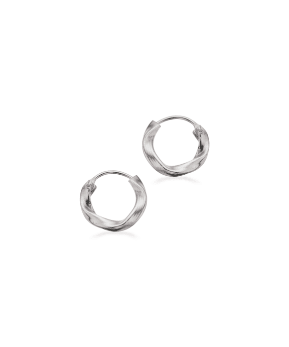 SCROUPLES ØRERINGE CREOLER SØLV 10 MM - 193932