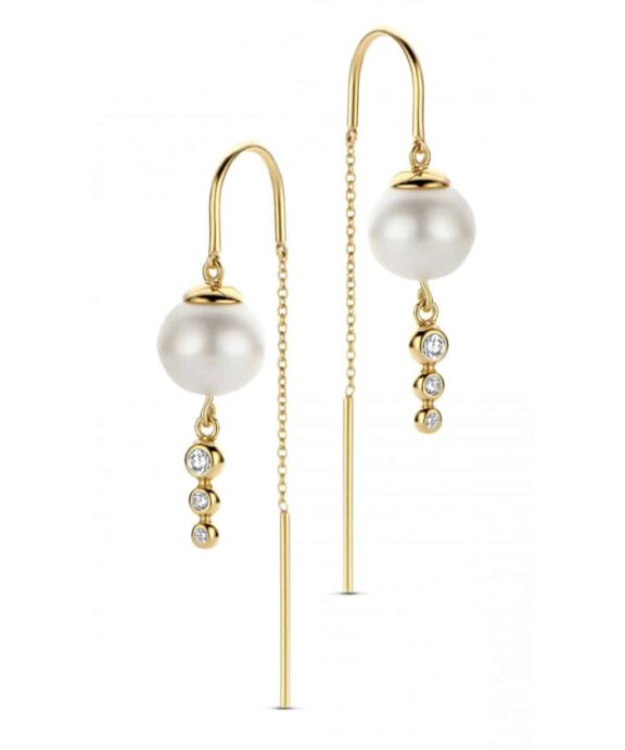 SPIRIT ICONS SWAN ØREHÆNGER FORGYLDT - 41692