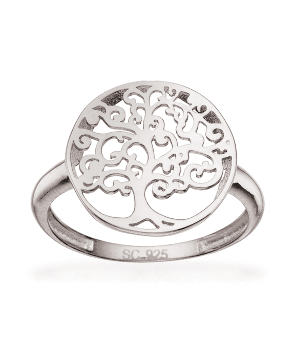 SCROUPLES LIVETS TRÆ RING 14 MM SØLV - 727622