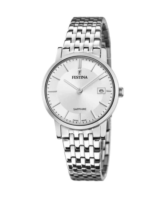 FESTINA DAME SWISS MADE SLIM STÅL - F20019/1