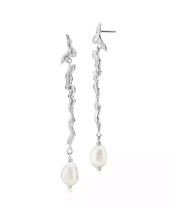 IZABEL CAMILLE FAIRY SØLV ØREHÆNGER MED FERSKVANDSPERLER - A1752SWS