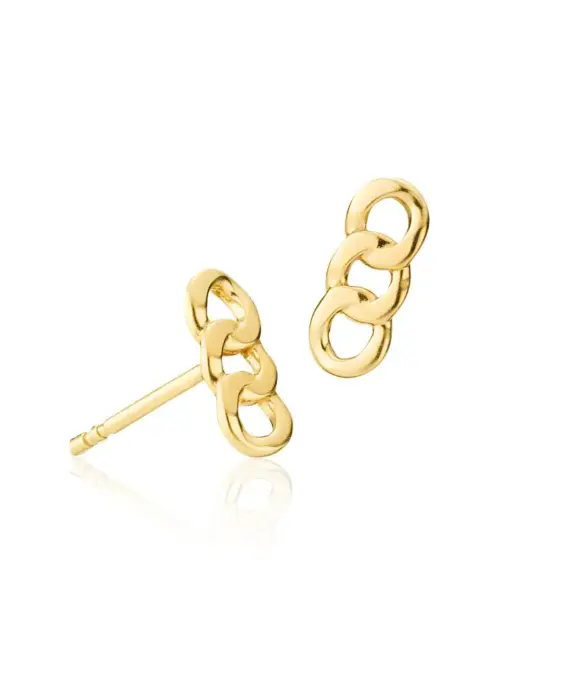 IZABEL CAMILLE ØRERINGE SØLV FORGYLDT SOFIE SCHWARTZ - A1761G