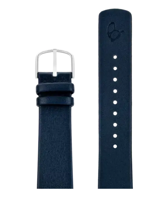 ARNE JACOBSEN LÆDER REM 16MM BLÅ - 1604