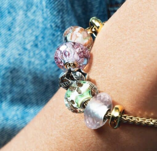 TROLLBEADS STILFULDE BLOMSTER GLASKUGLE -TGLBE-30079 - Image 4