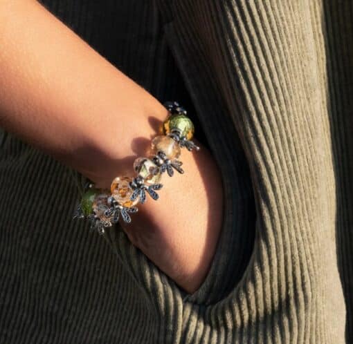 TROLLBEADS STILFULDE BLOMSTER GLASKUGLE -TGLBE-30079 - Image 5