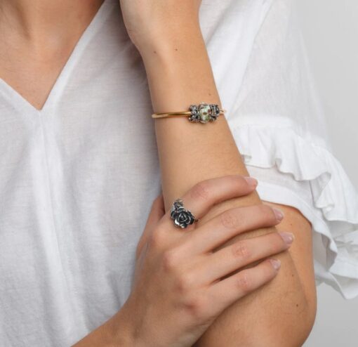 TROLLBEADS STILFULDE BLOMSTER GLASKUGLE -TGLBE-30079 - Image 6