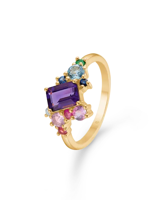 MADS Z FOUR SEASON SUMMER 14 KARAT GULDRING MED ÆDELSTEN - 1546030