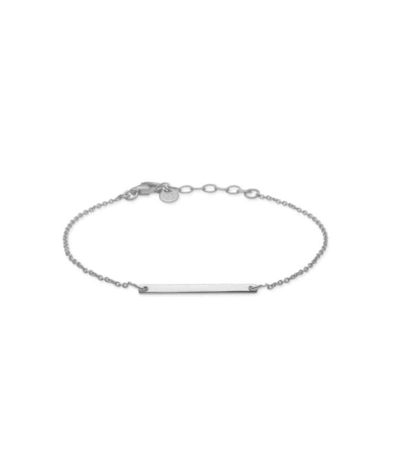 STUDIO Z ARMBÅND SØLV MED PLADE - 8150342