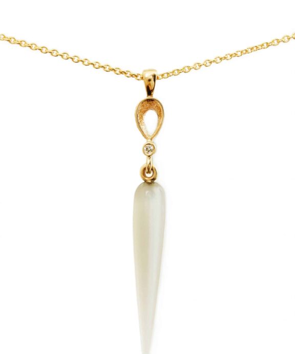 PER BORUP VIOLINA VEDHÆNG 14 KARAT MED MÅNESTEN - 1090V