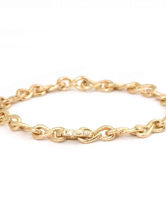 PER BORUP INFINITY ARMBÅND 14 KT GULD ARMBÅND MED BRILLANT - 376A